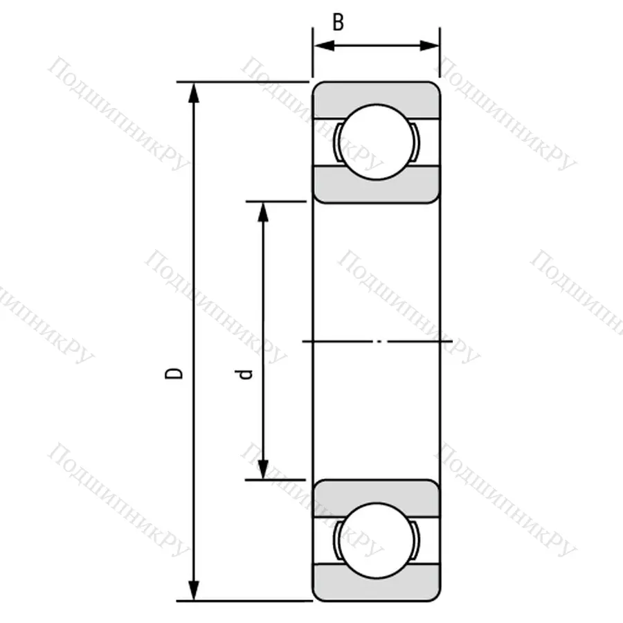 Подшипник 6310/P 63 размер 50x110x27 от производителя  SKF