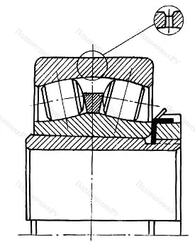 Подшипник  3353134 (23038K+H 3038) размер 170x290x75/112 от производителя  ГПЗ-11