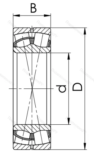 Сферический роликовый подшипник 53622 АН (22322 CCW 33) в Москве