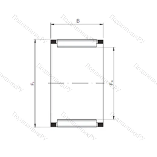 Подшипник игольчатый радиальный KZK 22X 28X 13 от производителя  ISO