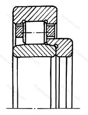 Модификация подшипника 30-52536Л1М размер 180x320x98/86 от производителя  ГПЗ-16