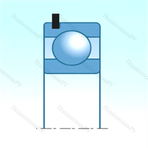 Подшипник шариковый радиальный 6308NRZ