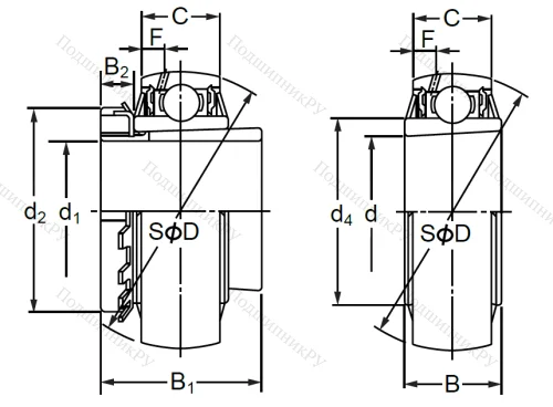 Корпусный подшипник UK 310 в Москве