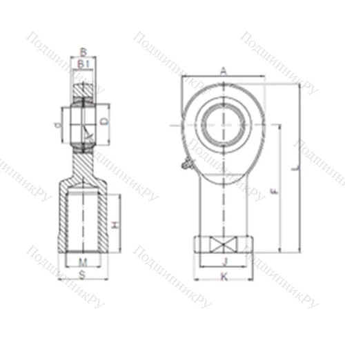 Подшипник скольжения сферический SIL 08 от производителя  CX
