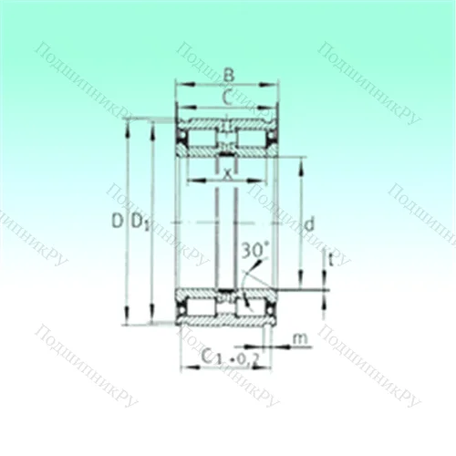 Подшипник роликовый радиальный SL 045018-PP от производителя  NBS