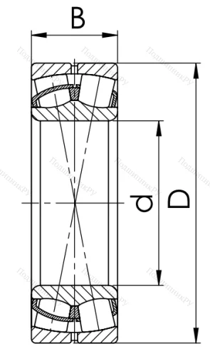 Сферический роликовый подшипник 53620 Н (22320 CCW 33) в Москве