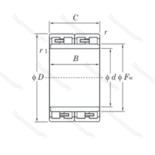 Подшипник роликовый радиальный 23FC 1690