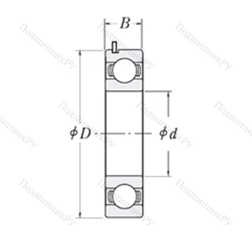 Подшипник шариковый радиальный 83B 717-9RC 3 от производителя  KOYO