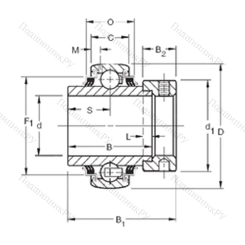 Подшипник шариковый радиальный G 1112KPPB 4