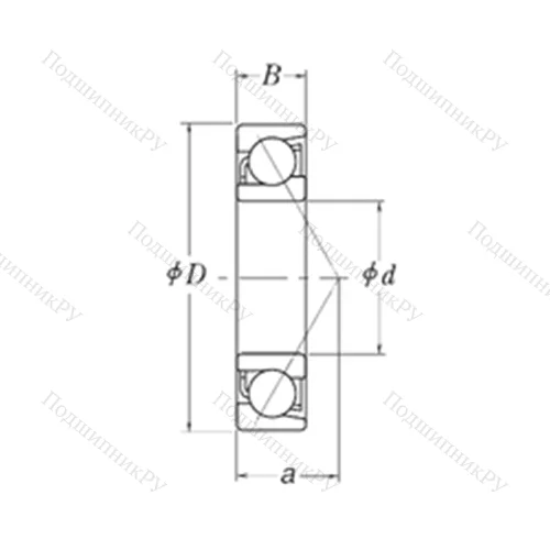 Подшипник шариковый радиально-упорный MJT 1.7/8 от производителя  RHP
