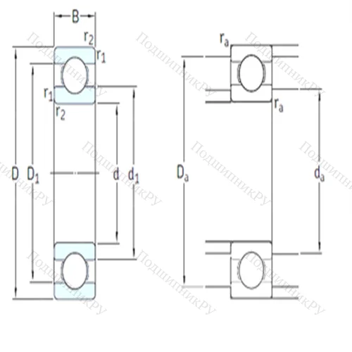 Подшипник шариковый радиальный 625-2RZTN 9/HC 5C 3WTF 1 от производителя  SKF
