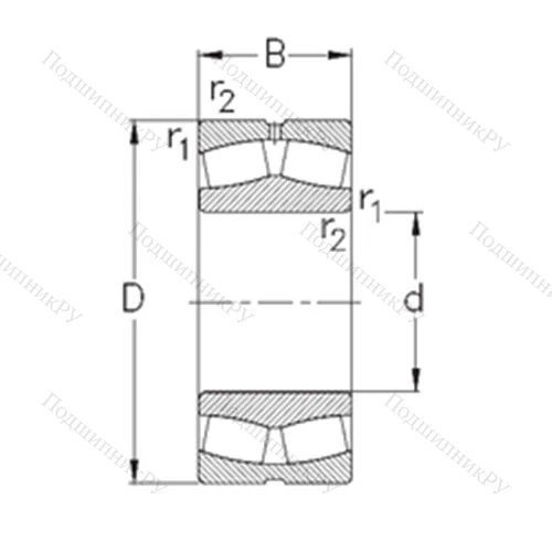 Подшипник роликовый радиальный самоцентрирующийся 23084-MB-W 33 от производителя  NKE