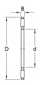 Подшипник  K 81114TN (999114) размер 70x95x7,5 от производителя  SKF