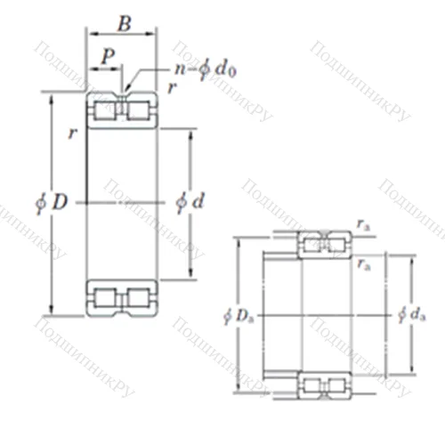 Подшипник роликовый радиальный DC 4952AVW