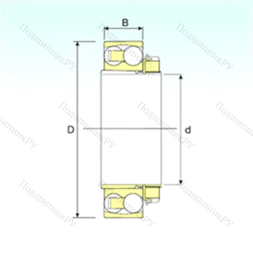 Подшипник шариковый радиальный самоцентрирующийся 2313 K+H 2313 от производителя  ISB