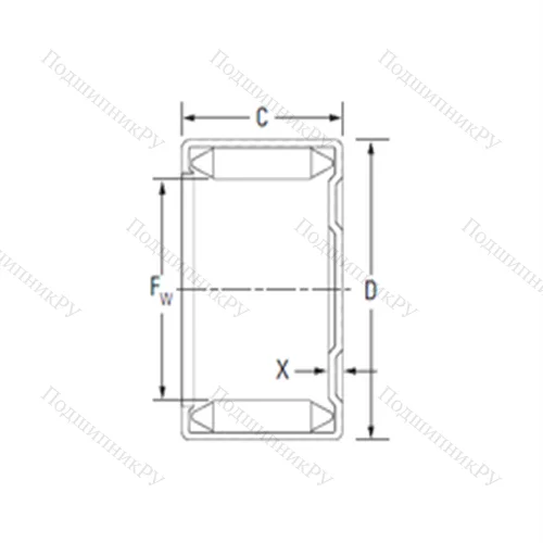 Подшипник игольчатый радиальный M 851