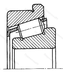 Подшипник  67621 (32321R) размер 105x225x81,5