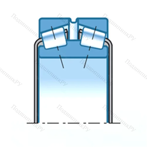 Подшипник роликовый радиально-упорный T-H 242649D/H 242610+A от производителя  NTN