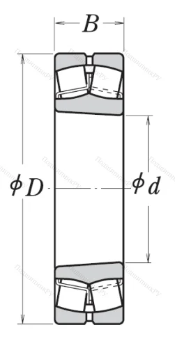 Сферический роликовый подшипник с конической посадкой на вал 22212 EAKE 4 C 3 от производителя  NSK