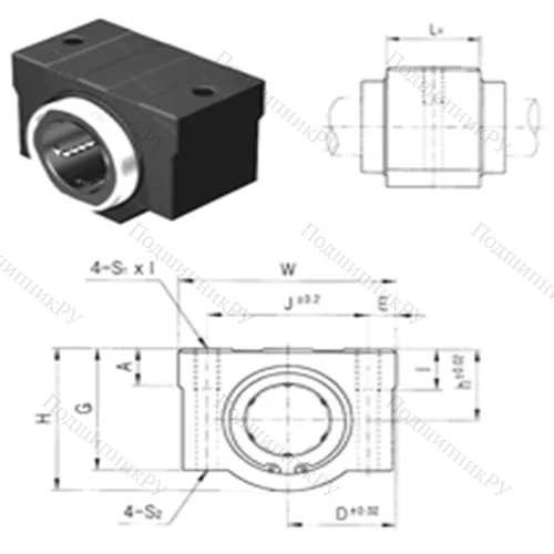 Подшипник шариковый линейный SC 10VUU от производителя  Samick