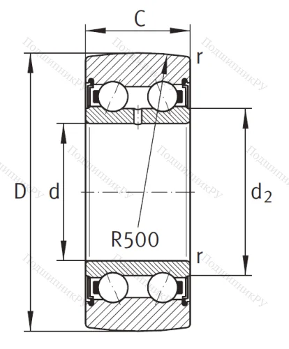Подшипник LR 5202 2HRS TVH XL от производителя  INA