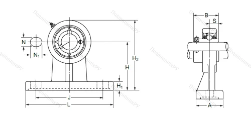 Подшипниковый узел UCPH 208 (UCHP 208) в Москве