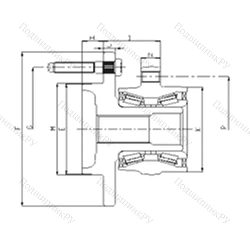 Подшипник шариковый радиально-упорный IJ 223012