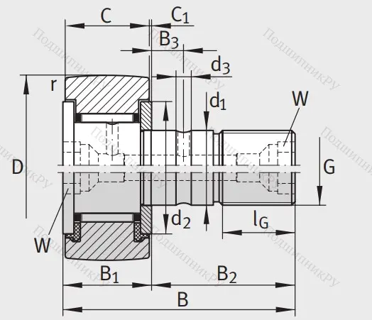 Подшипник KR 62 PP A