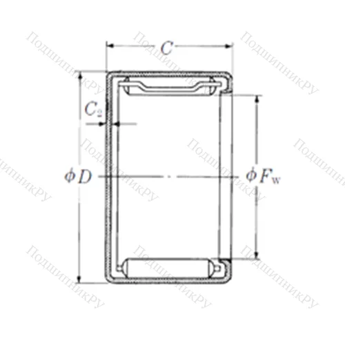 Подшипник игольчатый радиальный MFJ-4526 от производителя  NSK Подшипник игольчатый радиальный MFJ-4526 от производителя  NSK