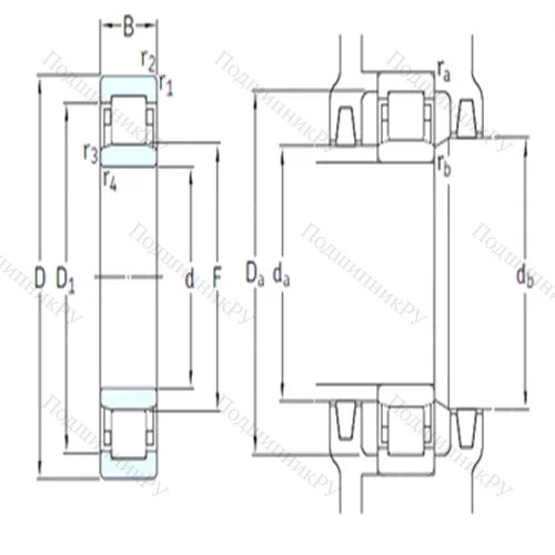 Подшипник роликовый радиальный NU 1015M/HC 5C 3 от производителя  SKF