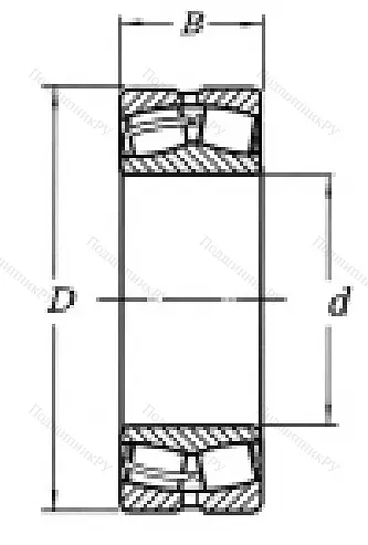 Сферический роликовый подшипник 3003140 Н (23040 MW 33) в Москве