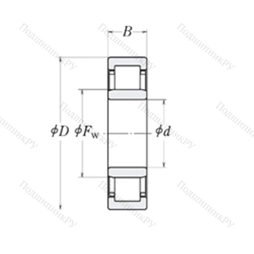 Подшипник роликовый радиальный MMRJ 6 от производителя  RHP