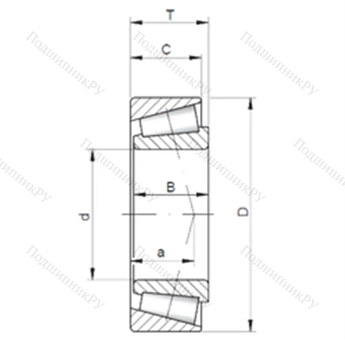 Подшипник роликовый радиально-упорный JM 624649/10 от производителя  CX