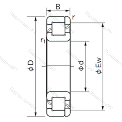 Подшипник роликовый радиальный NP 213