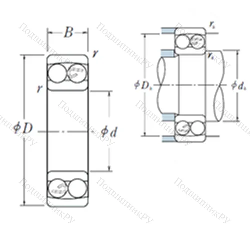 Подшипник шариковый радиальный самоцентрирующийся 2317