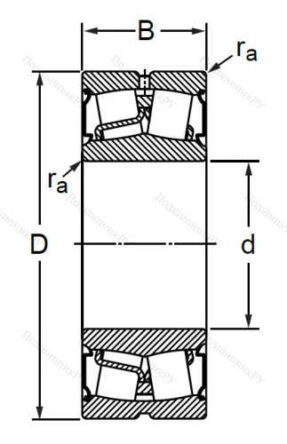 Сферический роликовый подшипник BS 2-2216-2CS (BS 2-2216-2CS) в Москве