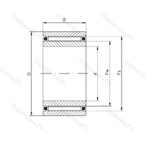Подшипник роликовый радиальный NAO 25x42x16 от производителя  CX