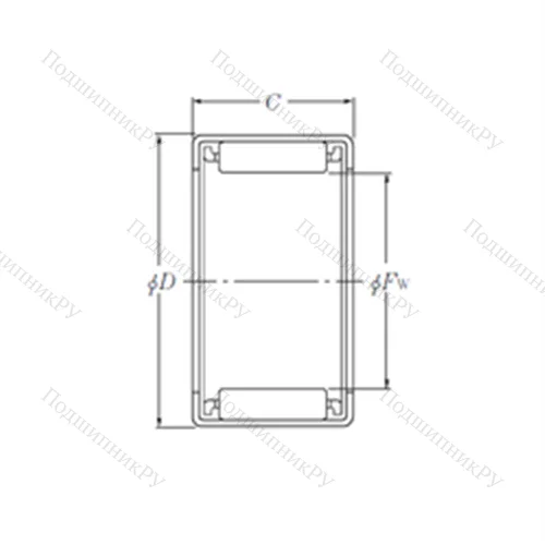 Подшипник игольчатый радиальный HMK 1015