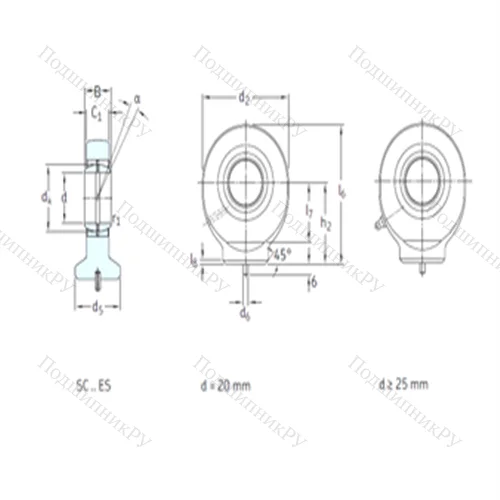 Подшипник скольжения сферический SC 45ES от производителя  SKF Подшипник скольжения сферический SC 45ES от производителя  SKF
