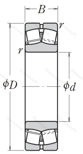 Сферический роликовый подшипник 22324 EAE 4 C 3 от производителя  NSK