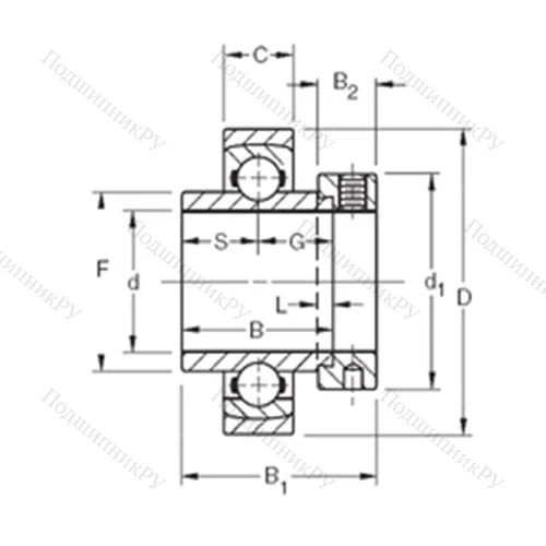 Подшипник шариковый радиальный SM 1315WS