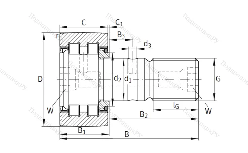 Подшипник PWKR 72 2RS от производителя  INA