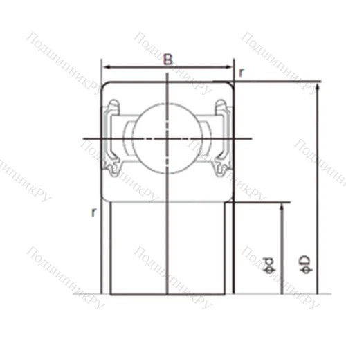 Подшипник шариковый радиальный 6202-2NKE 9
