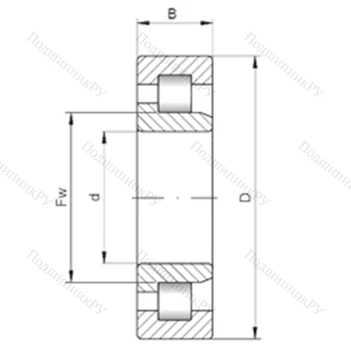 Подшипник роликовый радиальный 712113810