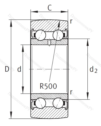 Подшипник LR 5208 KDDU / ZZ от производителя  INA