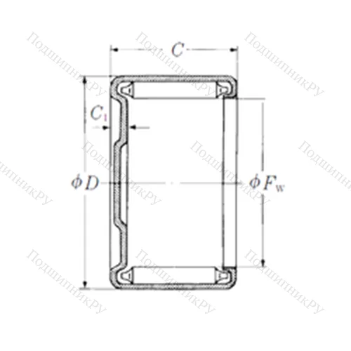 Подшипник игольчатый радиальный M-1181