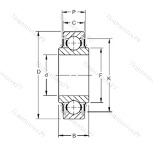 Подшипник шариковый радиальный 203KRR 5