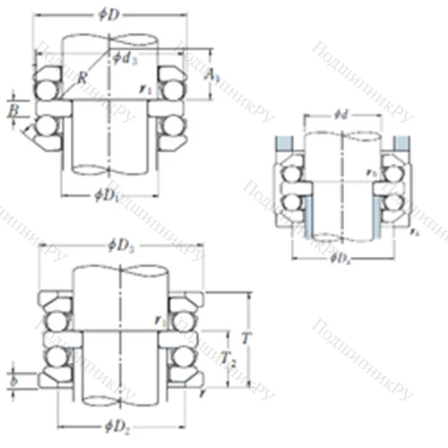 Подшипник шариковый упорный 54408U от производителя  NSK
