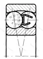 Подшипник  1211 (1211) размер 55x100x21
