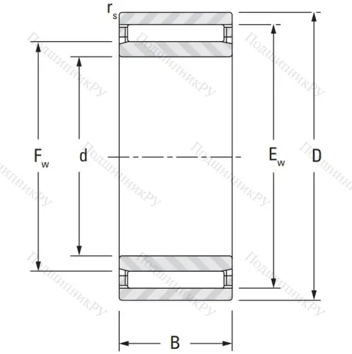Игольчатый подшипник NAO 35x50x17 от производителя  KOYO